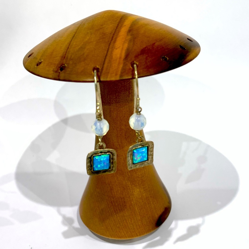 Handcrafted Wood Mushroom Earring Holder